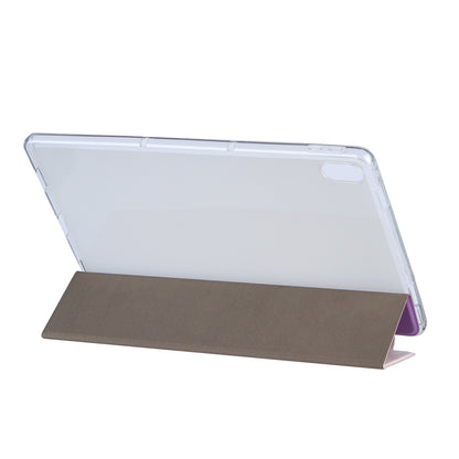 Tri-Fold Stand Design Leather Tablet Cover Shell with Pattern Printing for Lenovo Tab P11 TB-J606F / Tab P11 5G