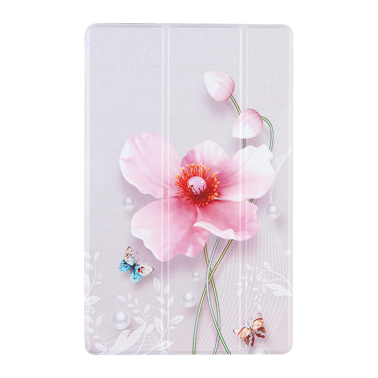 Tri-Fold Stand Design Leather Tablet Cover Shell with Pattern Printing for Lenovo Tab P11 TB-J606F / Tab P11 5G
