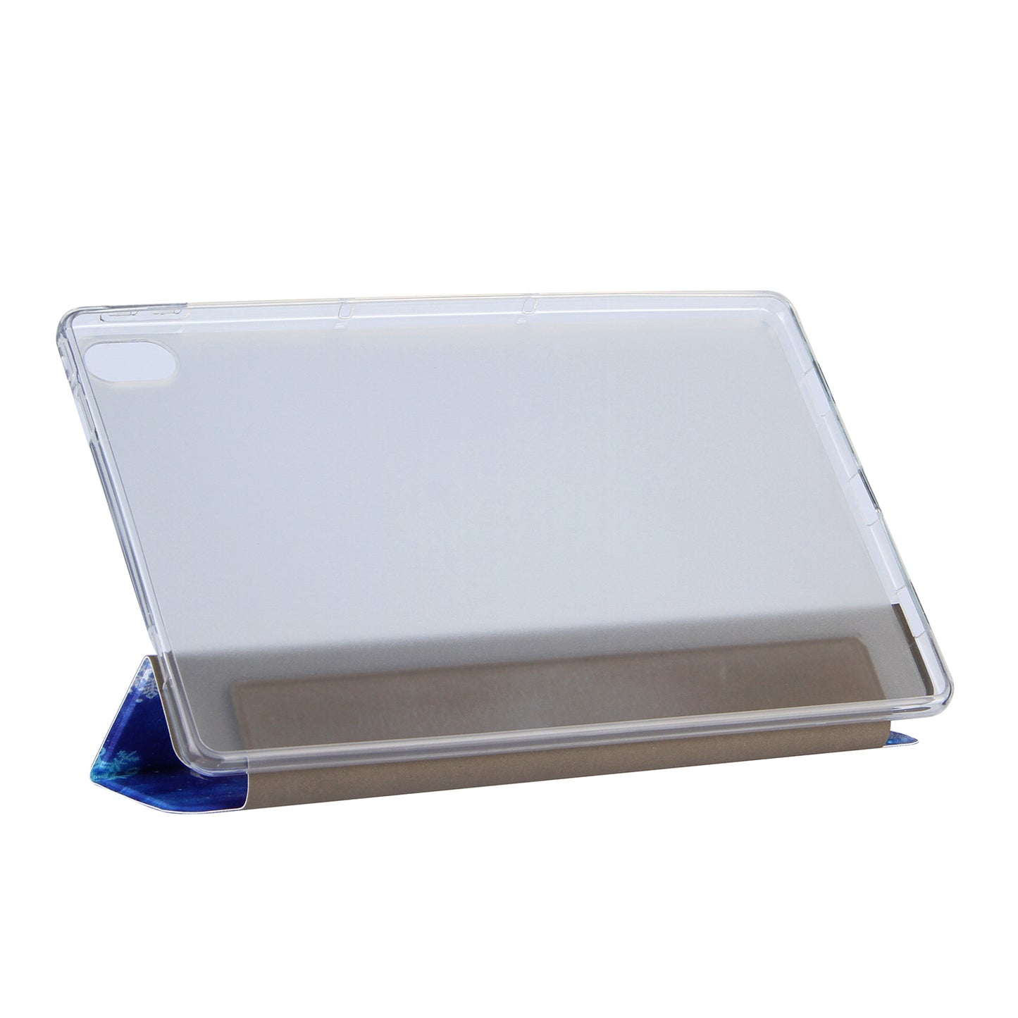 Tri-Fold Stand Design Leather Tablet Cover Shell with Pattern Printing for Lenovo Tab P11 TB-J606F / Tab P11 5G