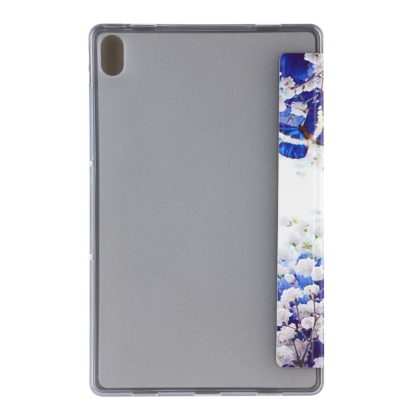 Tri-Fold Stand Design Leather Tablet Cover Shell with Pattern Printing for Lenovo Tab P11 TB-J606F / Tab P11 5G
