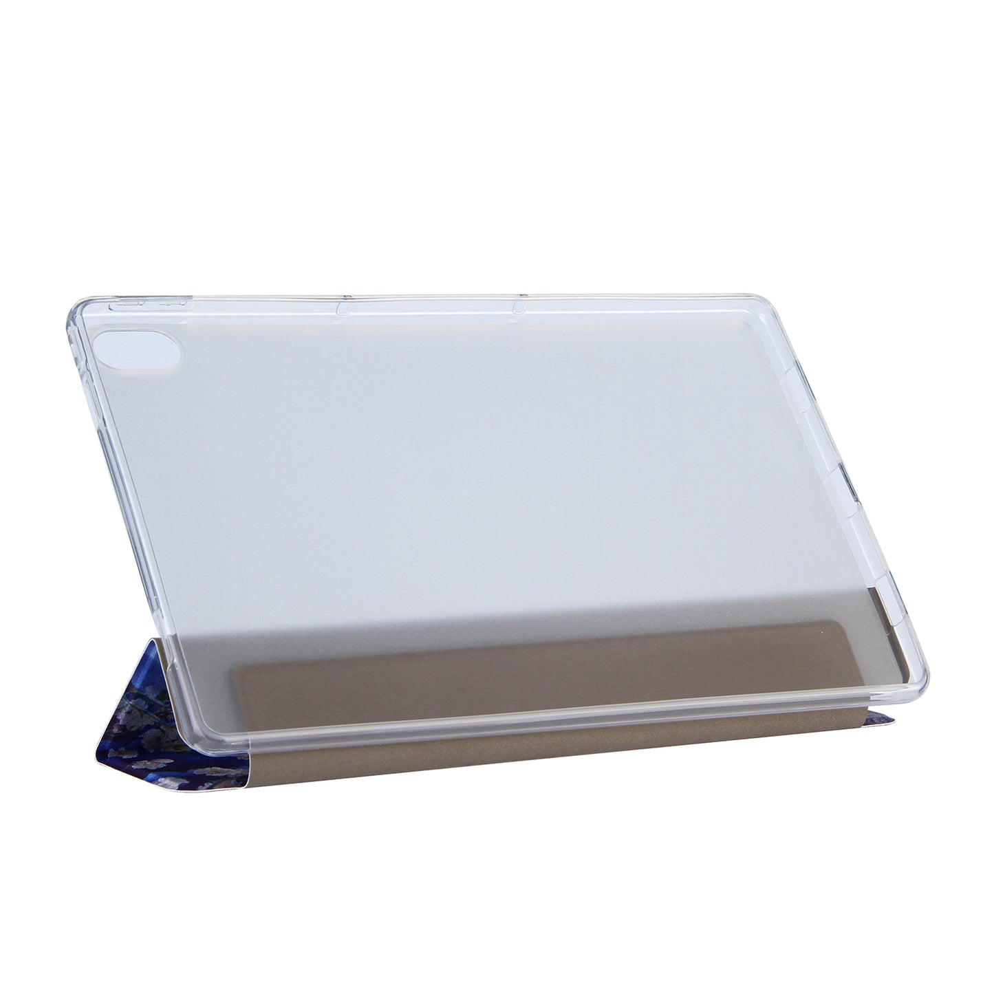 Tri-Fold Stand Design Leather Tablet Cover Shell with Pattern Printing for Lenovo Tab P11 TB-J606F / Tab P11 5G