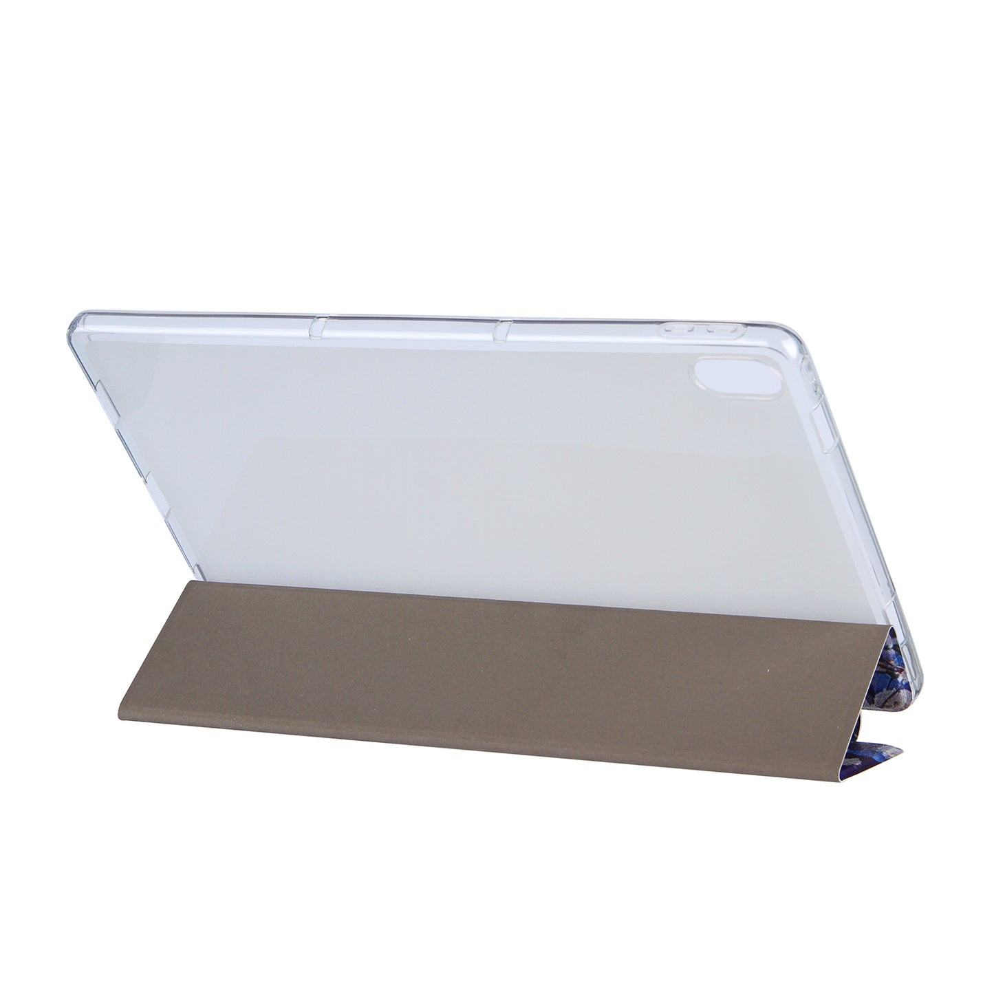 Tri-Fold Stand Design Leather Tablet Cover Shell with Pattern Printing for Lenovo Tab P11 TB-J606F / Tab P11 5G