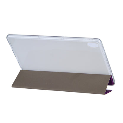 Tri-Fold Stand Design Leather Tablet Cover Shell with Pattern Printing for Lenovo Tab P11 TB-J606F / Tab P11 5G