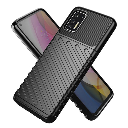 Thunder Series Twill Texture Thickened TPU Protective Cover Case for Motorola Moto G Stylus 4G (2021)