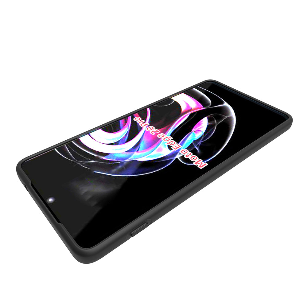 10Pcs/Pack Soft Flexible TPU Double-sided Matte Finish Coating Grip Slim Fit Shockproof Protective Case for Motorola Edge 20 Pro