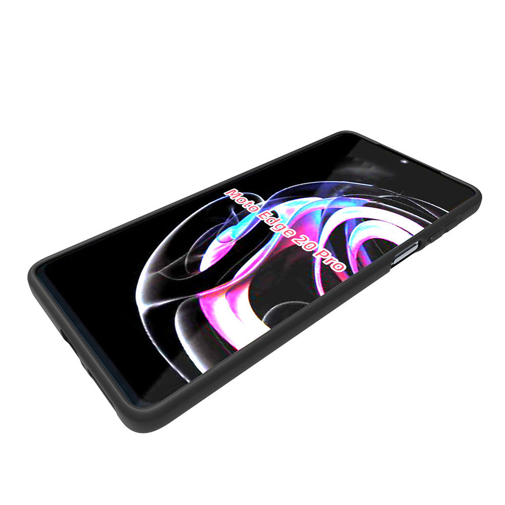 10Pcs/Pack Soft Flexible TPU Double-sided Matte Finish Coating Grip Slim Fit Shockproof Protective Case for Motorola Edge 20 Pro