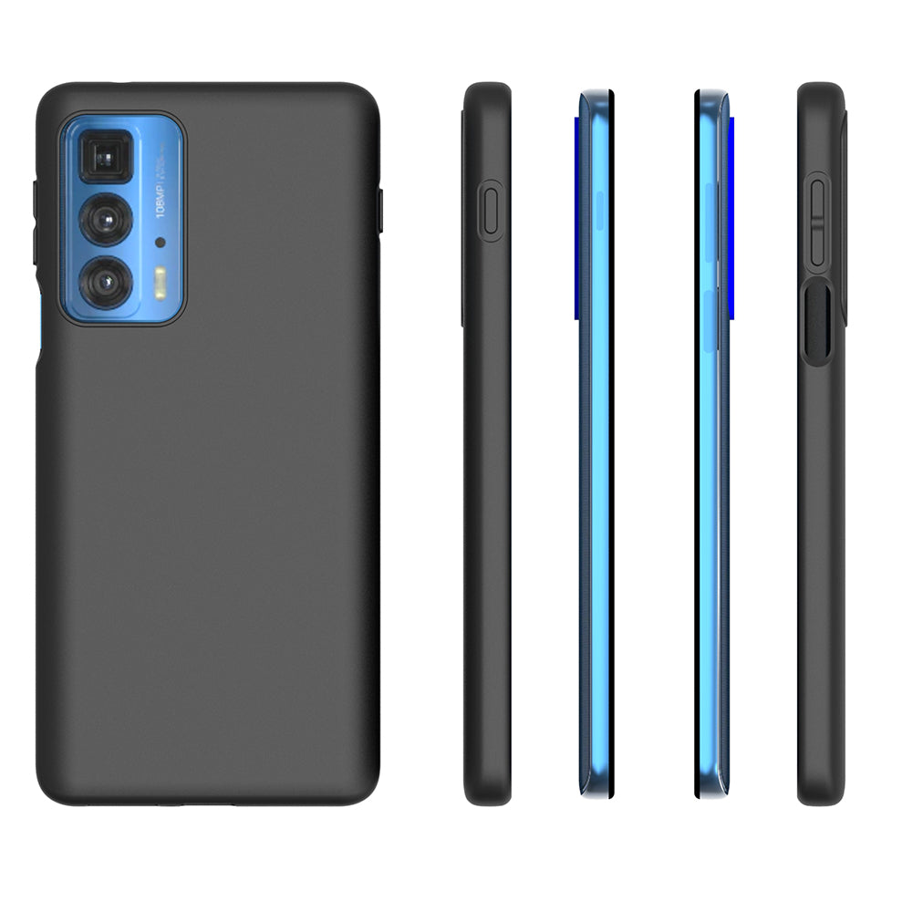 10Pcs/Pack Soft Flexible TPU Double-sided Matte Finish Coating Grip Slim Fit Shockproof Protective Case for Motorola Edge 20 Pro