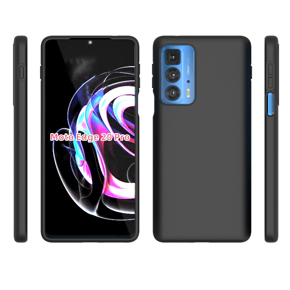 10Pcs/Pack Soft Flexible TPU Double-sided Matte Finish Coating Grip Slim Fit Shockproof Protective Case for Motorola Edge 20 Pro