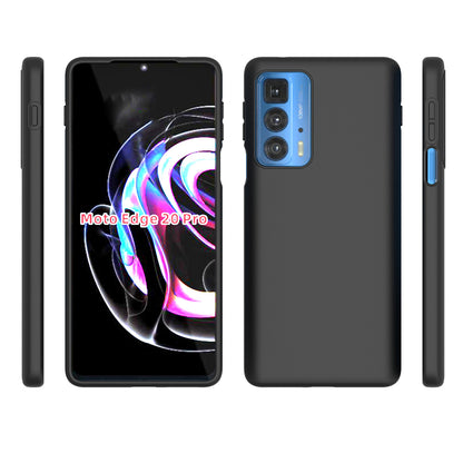 10Pcs/Pack Soft Flexible TPU Double-sided Matte Finish Coating Grip Slim Fit Shockproof Protective Case for Motorola Edge 20 Pro