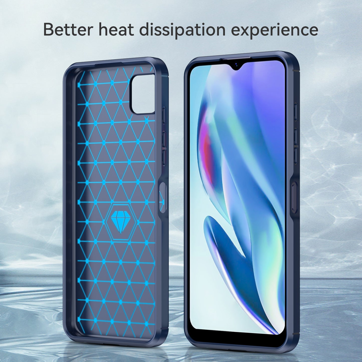 1.8mm Ultra Thin Flexible TPU Case Carbon Fiber Texture Drop-Proof Anti-Fall Air Bag Phone Cover with Brushed Surface for Motorola Moto G50 5G