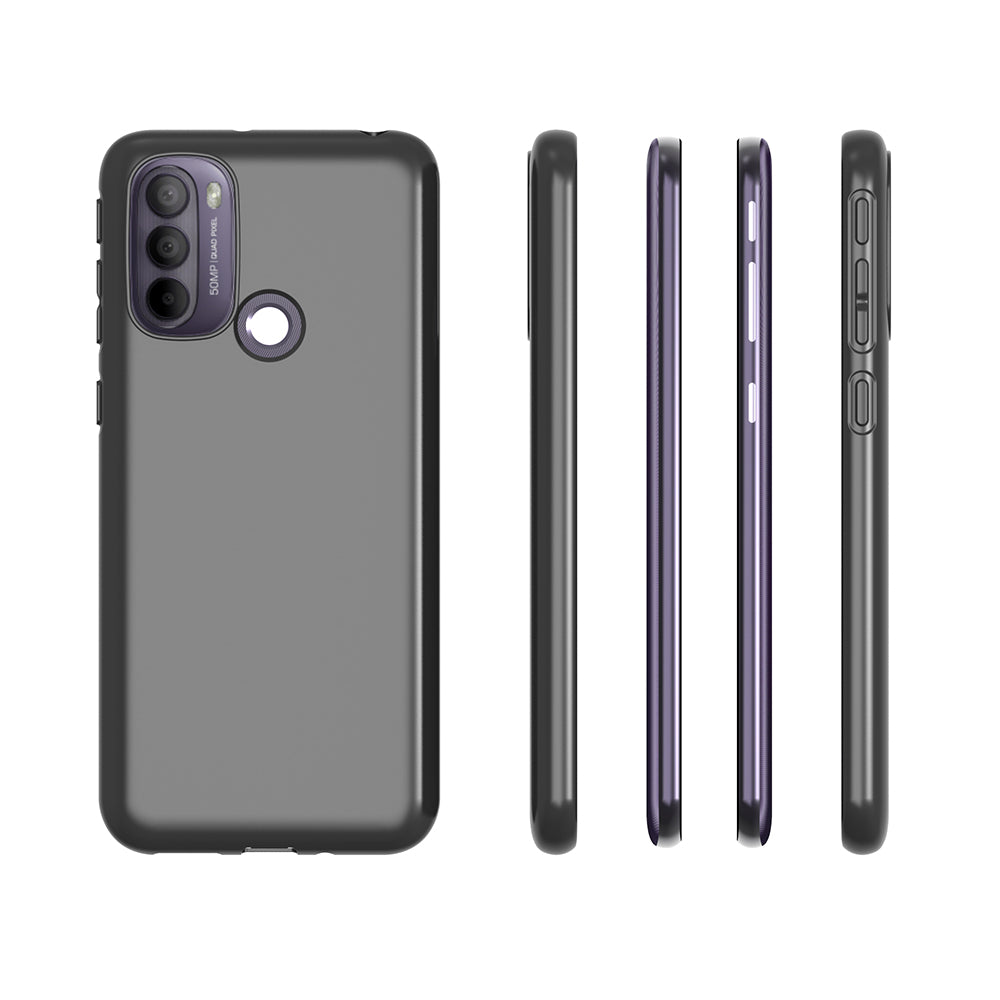 10Pcs/Pack Double-sided Matte TPU Phone Case for Motorola Moto G31 4G, Ultra-thin Phone Cover (Fingerprint Unlocking)