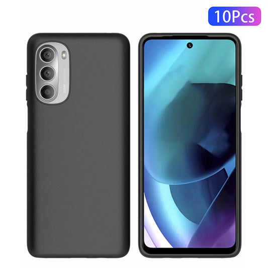 10Pcs/Pack TPU Phone Case for Motorola Moto G Stylus 5G (2022), Dual-sided Matte Anti-fingerprint Cover