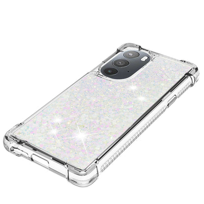 YB Quicksand Series-1 for Motorola Edge 30 Pro Liquid Phone Case Sparkle Flowing Floating Quicksand Soft TPU Clear Cover