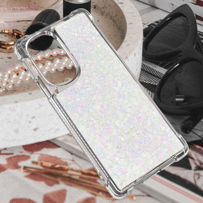 YB Quicksand Series-1 for Motorola Edge 30 Pro Liquid Phone Case Sparkle Flowing Floating Quicksand Soft TPU Clear Cover