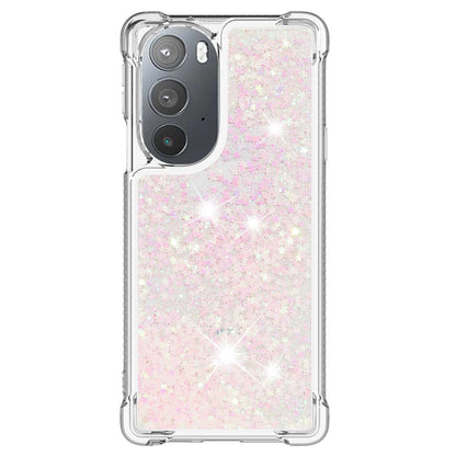 YB Quicksand Series-1 for Motorola Edge 30 Pro Liquid Phone Case Sparkle Flowing Floating Quicksand Soft TPU Clear Cover