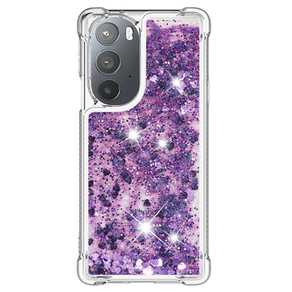 YB Quicksand Series-1 for Motorola Edge 30 Pro Liquid Phone Case Sparkle Flowing Floating Quicksand Soft TPU Clear Cover