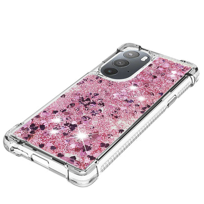 YB Quicksand Series-1 for Motorola Edge 30 Pro Liquid Phone Case Sparkle Flowing Floating Quicksand Soft TPU Clear Cover
