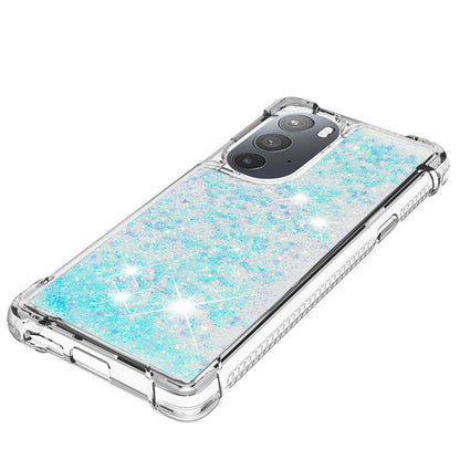 YB Quicksand Series-1 for Motorola Edge 30 Pro Liquid Phone Case Sparkle Flowing Floating Quicksand Soft TPU Clear Cover