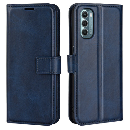 For Motorola Moto G Stylus 5G (2022) Non-slip Grip Textured PU Leather Cover Stand Function Magnetic Closure Flip Wallet Case