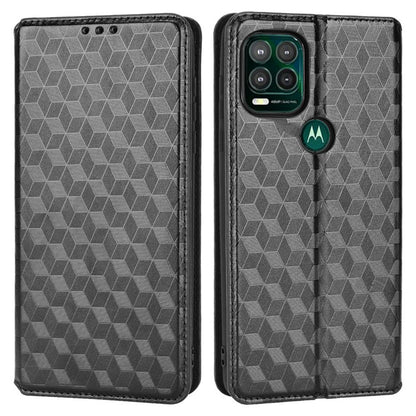 Cell Phone Case for Motorola Moto G Stylus 5G (2021), Imprinted Rhombus Pattern PU Leather Stand Magnetic Auto Closure Wallet Phone Shell
