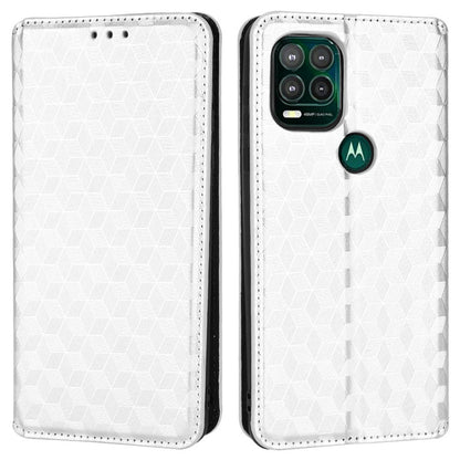 Cell Phone Case for Motorola Moto G Stylus 5G (2021), Imprinted Rhombus Pattern PU Leather Stand Magnetic Auto Closure Wallet Phone Shell
