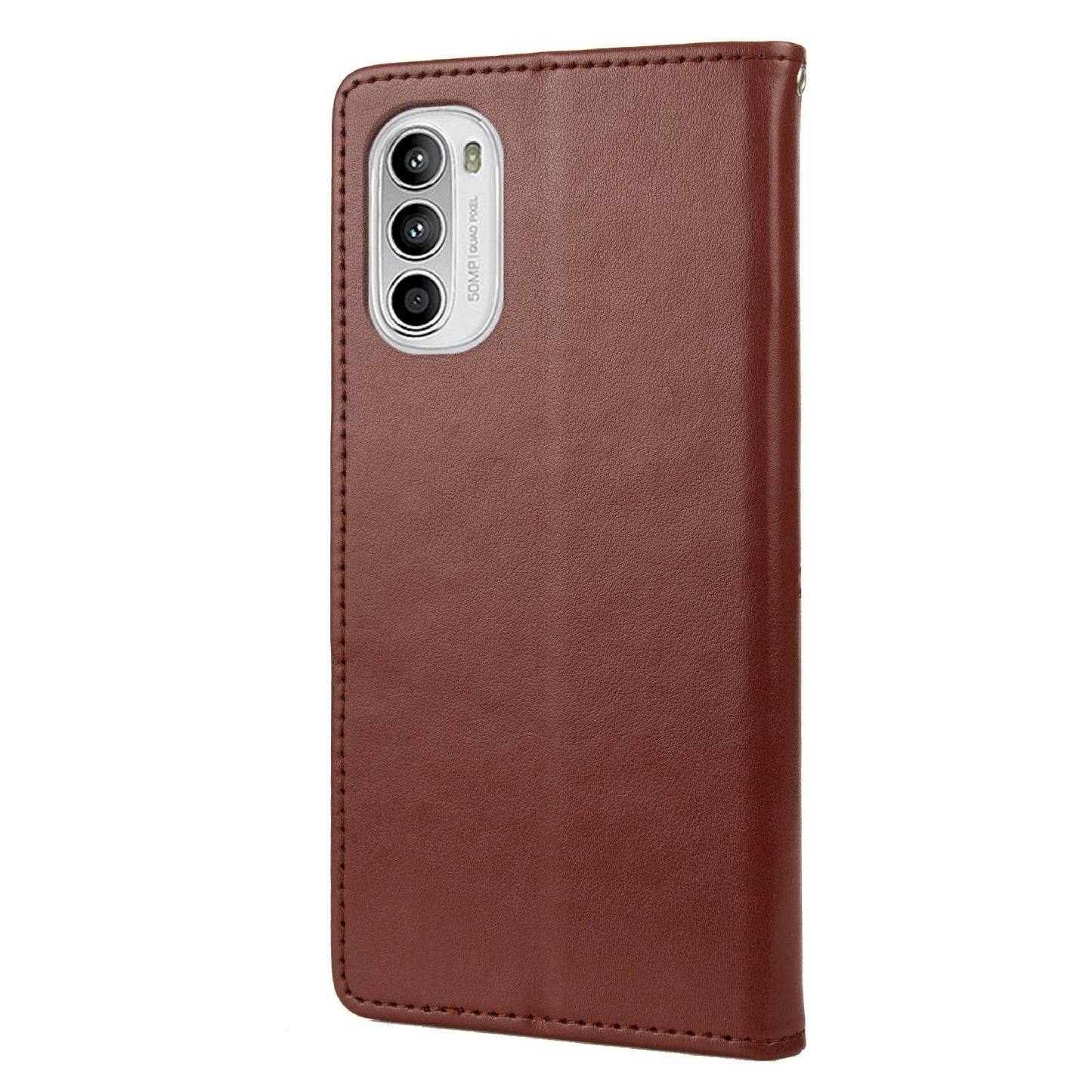 For Motorola Moto G52 4G PU Leather Imprinted Butterfly Flower Pattern Case Wrist Strap Stand Magnetic Closure Wallet Book Flip Cover