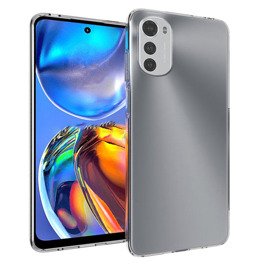 10Pcs/Pack Clear TPU Phone Case for Motorola Moto E32, Inner Watermark-Free Shockproof Soft Durable Back Cover