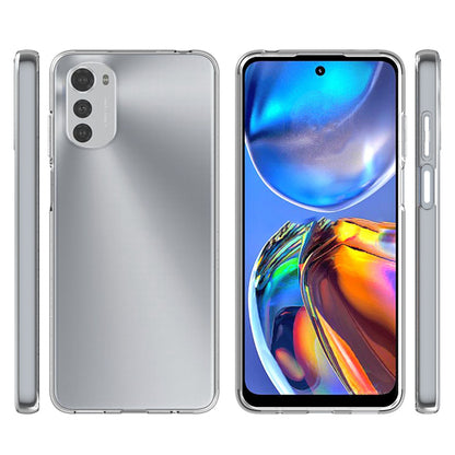 10Pcs/Pack Clear TPU Phone Case for Motorola Moto E32, Inner Watermark-Free Shockproof Soft Durable Back Cover