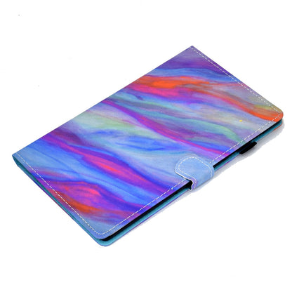 For Lenovo Tab M10 Plus (Gen 3) Pattern Printed Leather Tablet Case Shockproof Card Slots Design Magnetic Cover with Stand