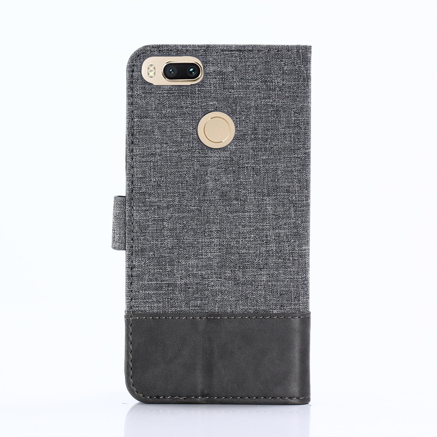 MUXMA PU Leather Canvas Splicing Wallet Stand Case for Xiaomi Mi A1 / 5X