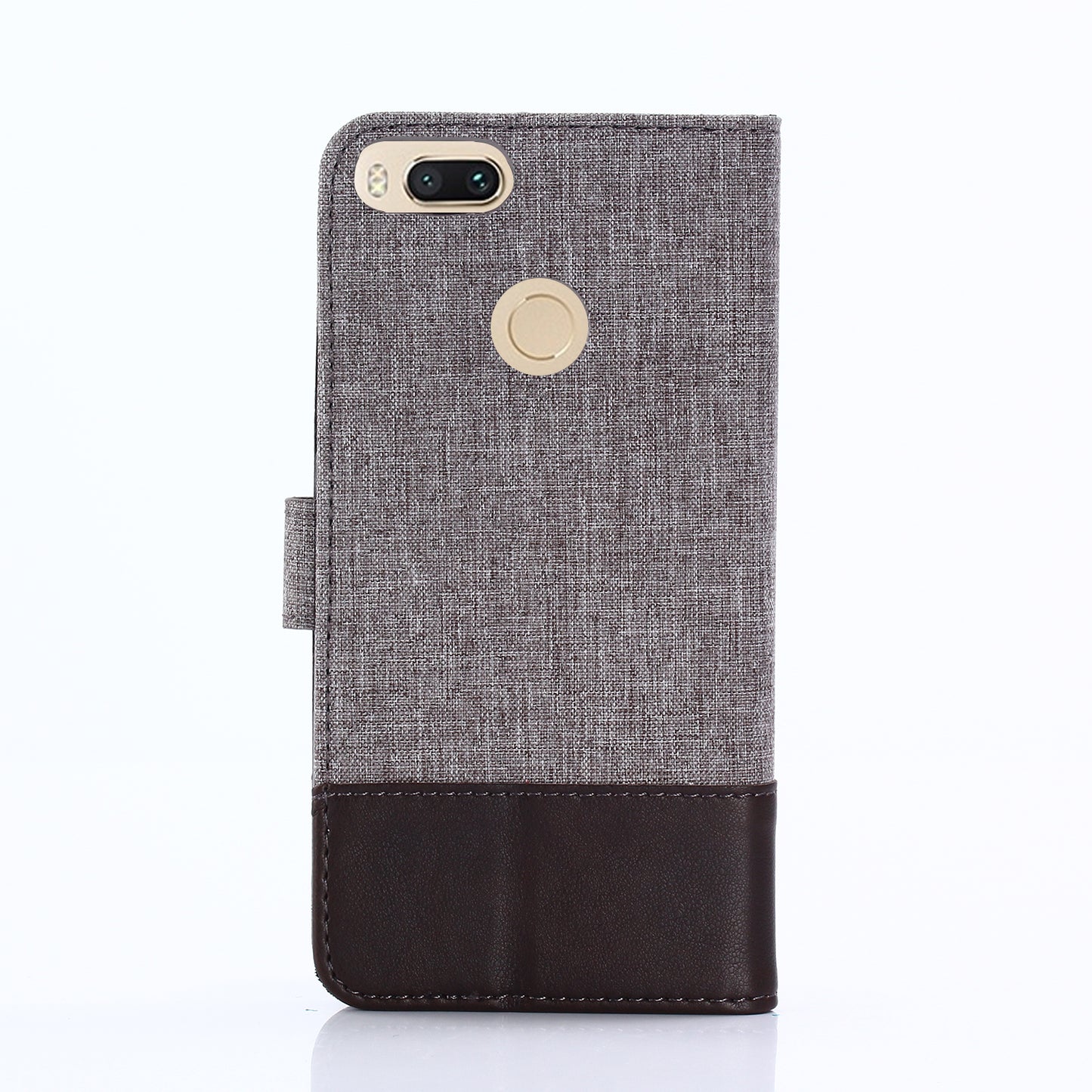 MUXMA PU Leather Canvas Splicing Wallet Stand Case for Xiaomi Mi A1 / 5X
