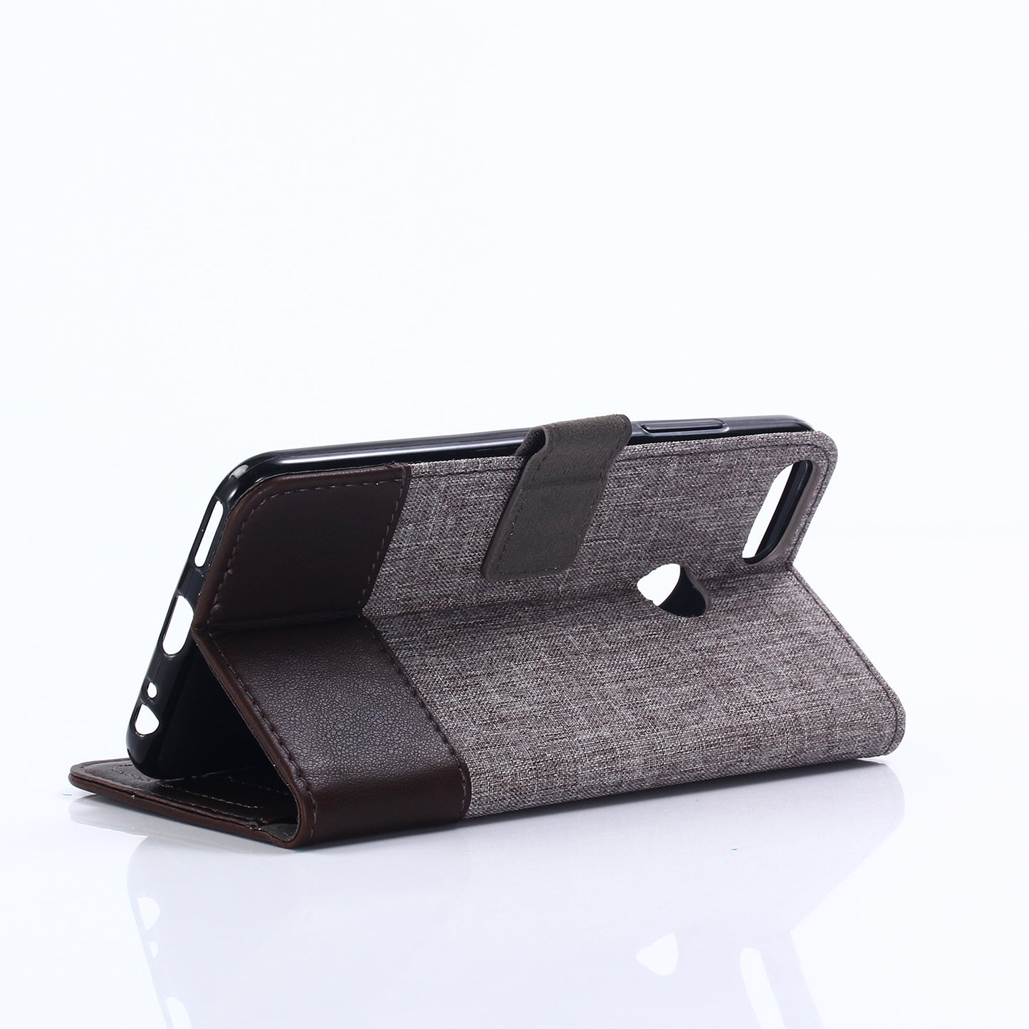 MUXMA PU Leather Canvas Splicing Wallet Stand Case for Xiaomi Mi A1 / 5X