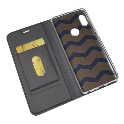 Magnetic Adsorption Leather Card Holder Case for Xiaomi Mi A2 / Mi 6X