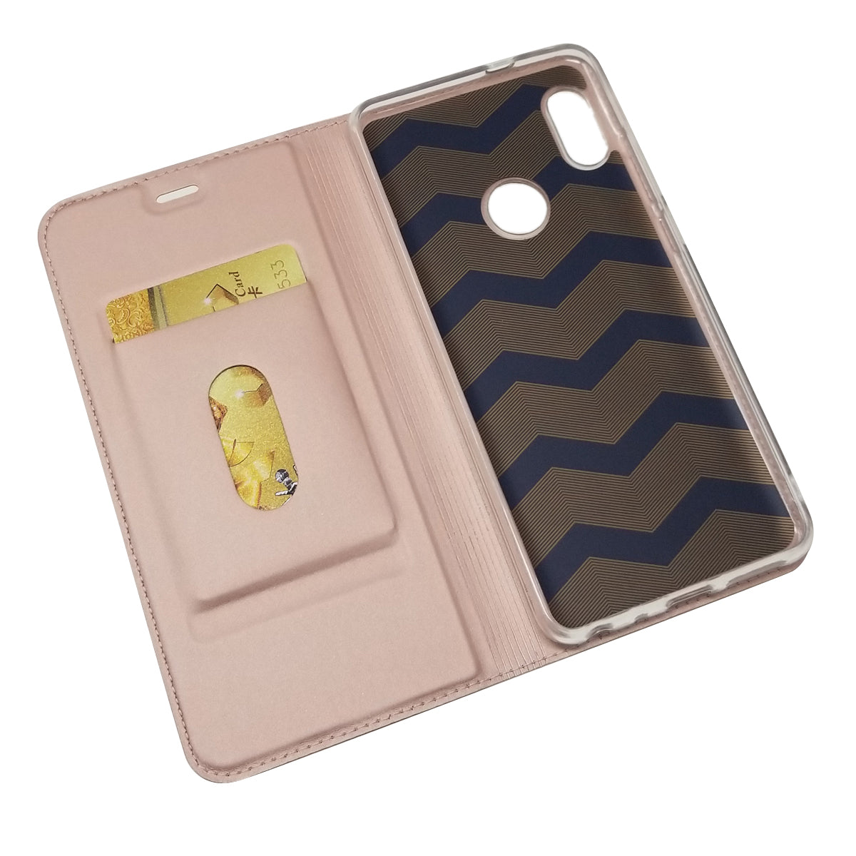 Magnetic Adsorption Leather Card Holder Case for Xiaomi Mi A2 / Mi 6X