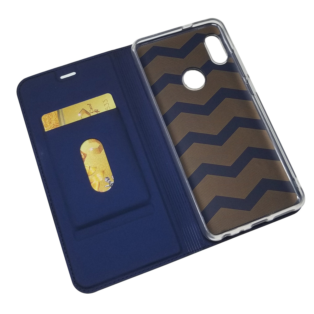 Magnetic Adsorption Leather Card Holder Case for Xiaomi Mi A2 / Mi 6X