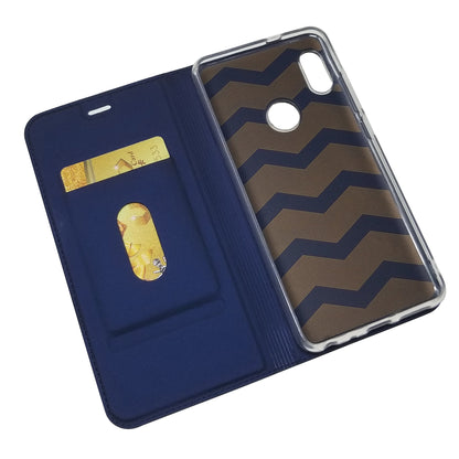 Magnetic Adsorption Leather Card Holder Case for Xiaomi Mi A2 / Mi 6X