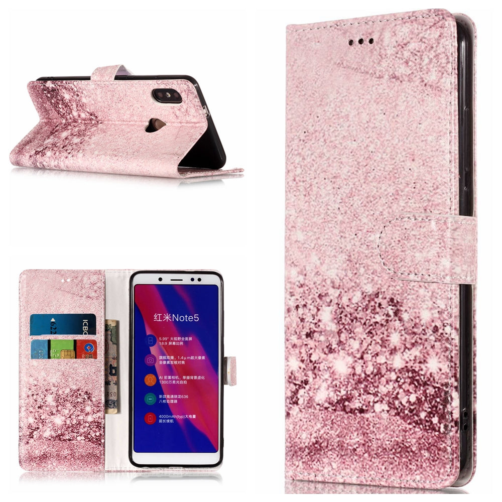 Pattern Printing Wallet Stand Leather Case for Xiaomi Redmi Note 5 Pro (Dual Camera) / Redmi Note 5 (China)
