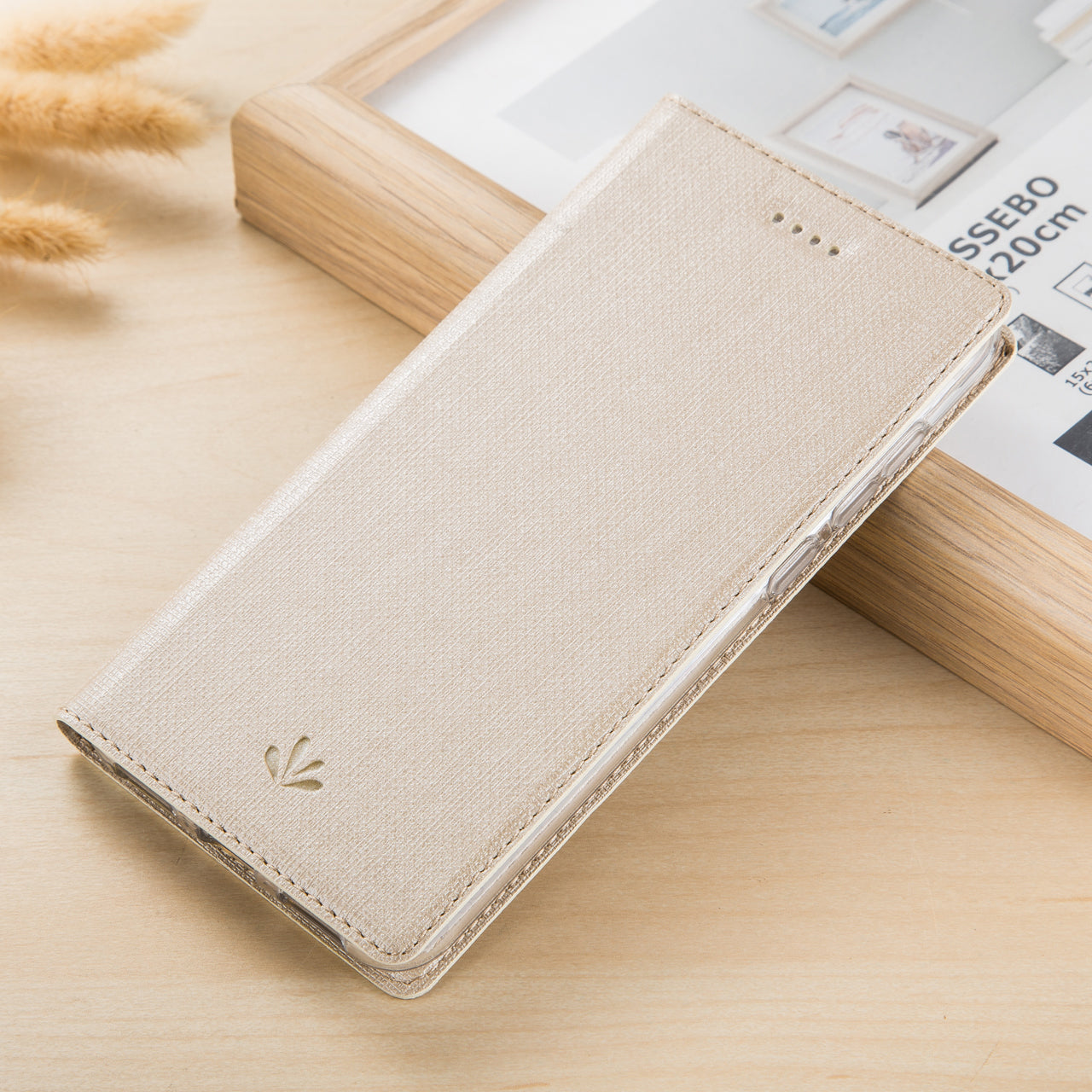 VILI DMX Cross Texture PU Leather Card Holder Case for Xiaomi Mi 6X / Mi A2