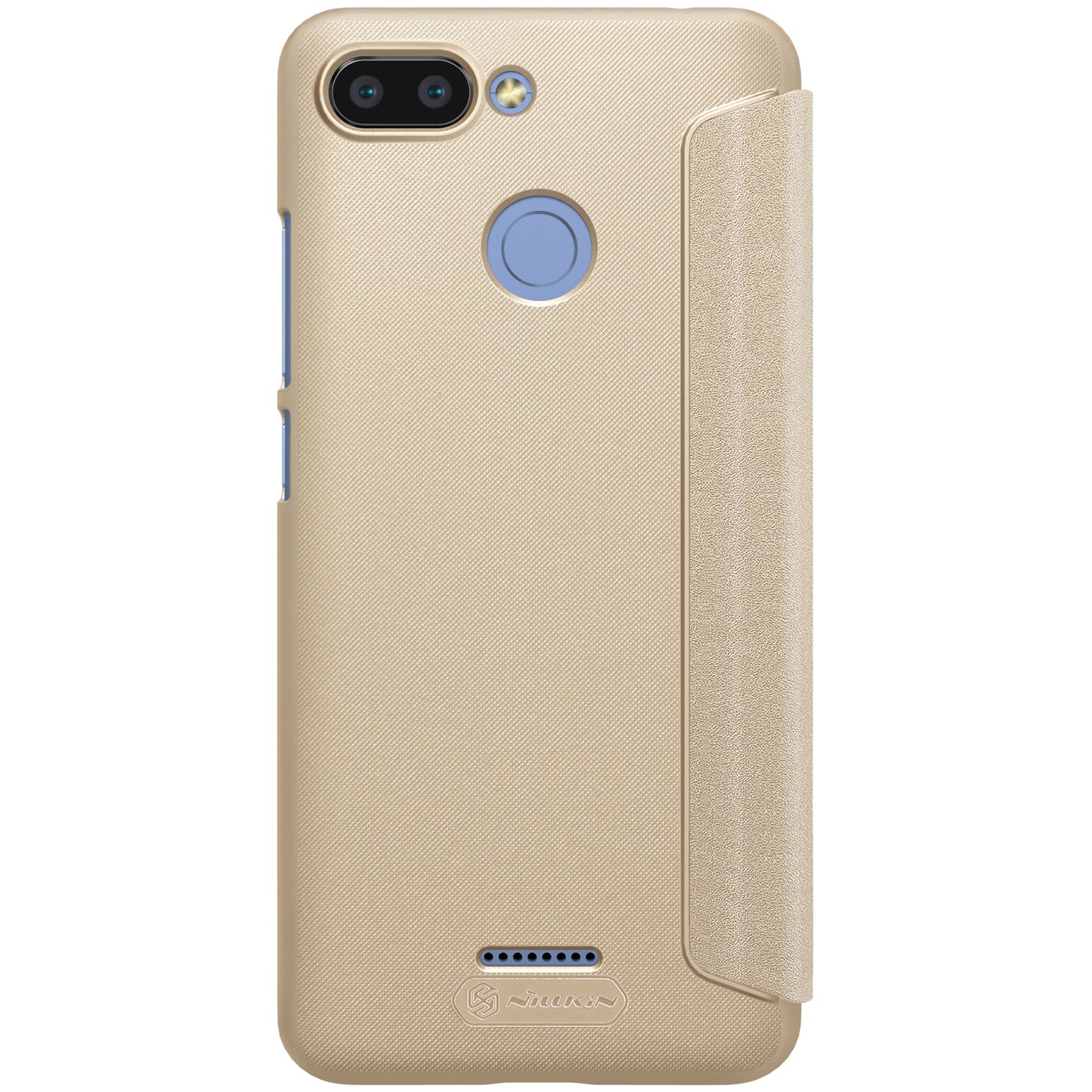 NILLKIN Sparkle Series View Window Leather Phone Cover Shell for Xiaomi Redmi 6 (Dual Camera: 12MP+5MP)