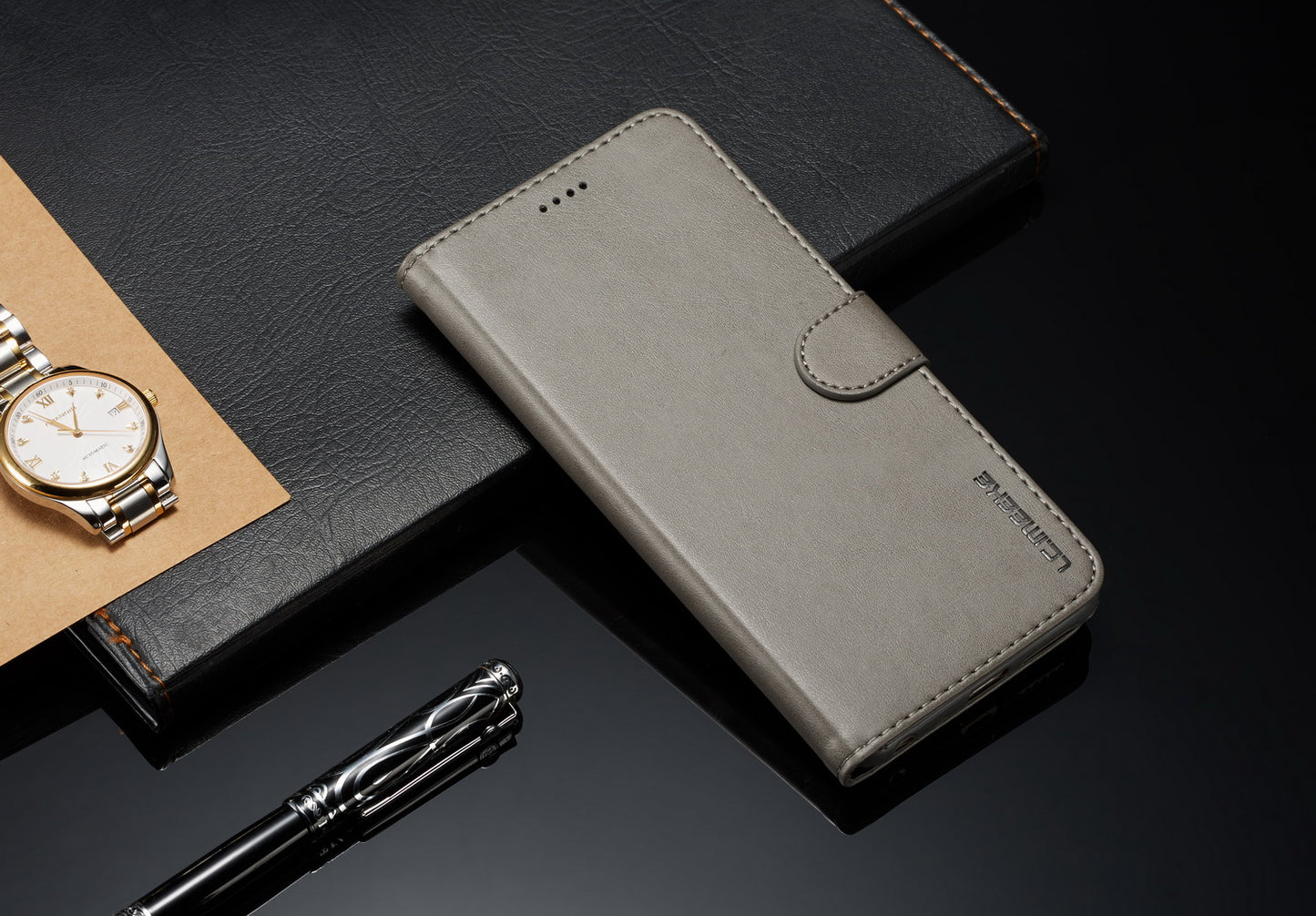 LC.IMEEKE Wallet Stand Leather Protective Case for Xiaomi Redmi Note 5 Pro (Dual Camera) / Redmi Note 5 (China)