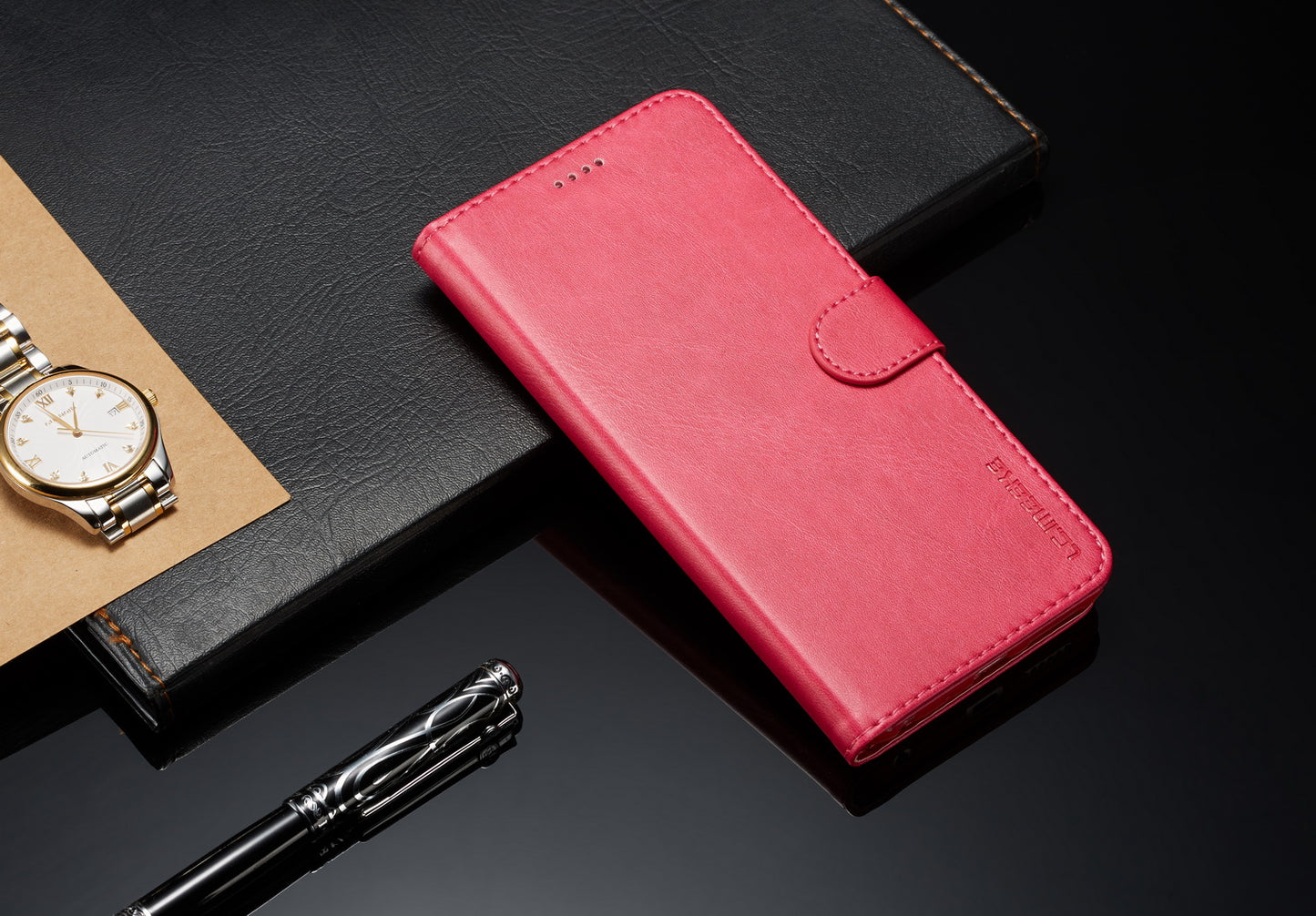 LC.IMEEKE Wallet Stand Leather Protective Case for Xiaomi Redmi Note 5 Pro (Dual Camera) / Redmi Note 5 (China)