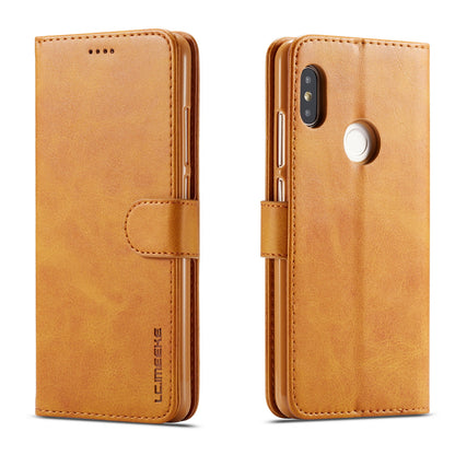 LC.IMEEKE Wallet Stand Leather Protective Case for Xiaomi Redmi Note 5 Pro (Dual Camera) / Redmi Note 5 (China)