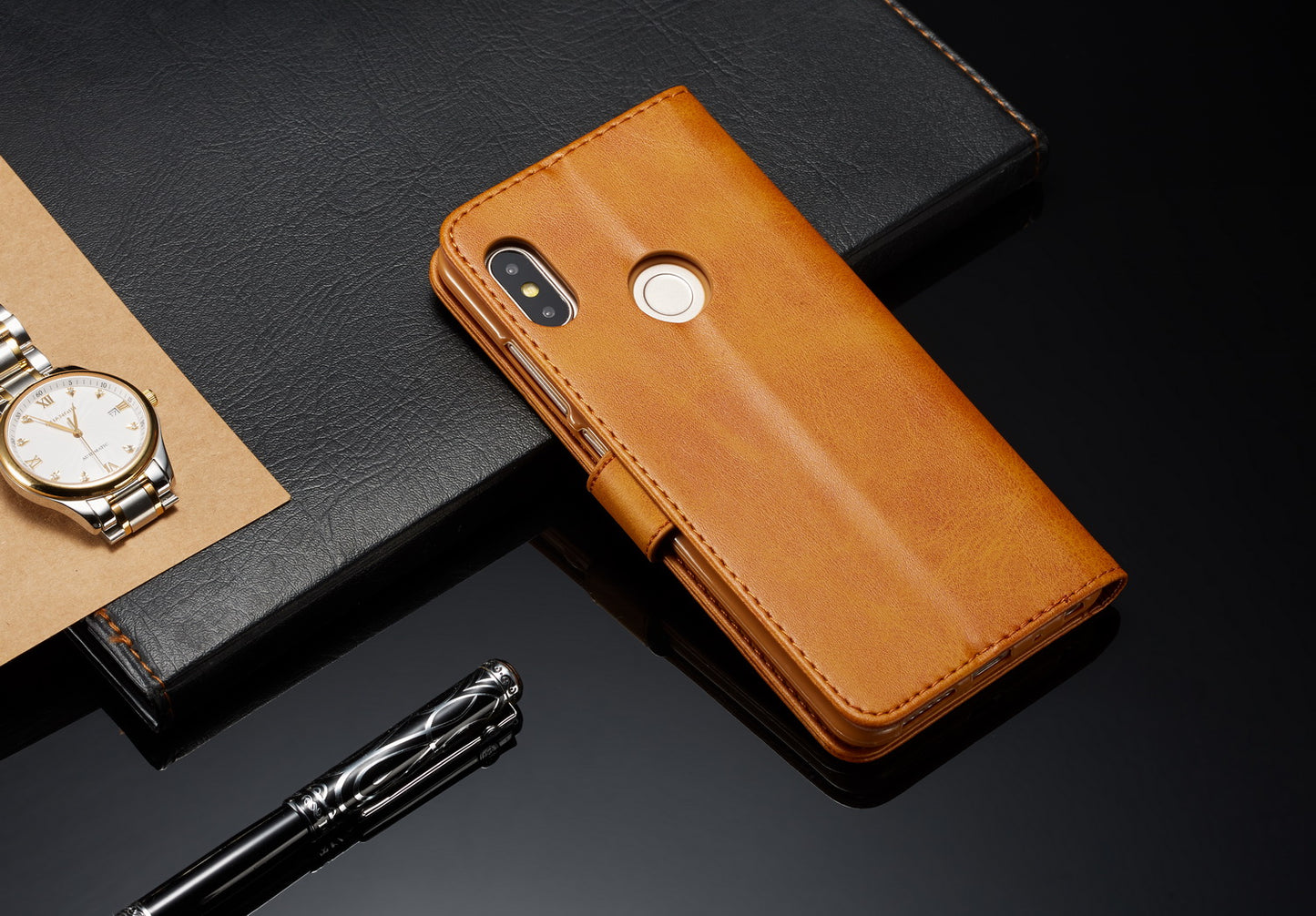 LC.IMEEKE Wallet Stand Leather Protective Case for Xiaomi Redmi Note 5 Pro (Dual Camera) / Redmi Note 5 (China)