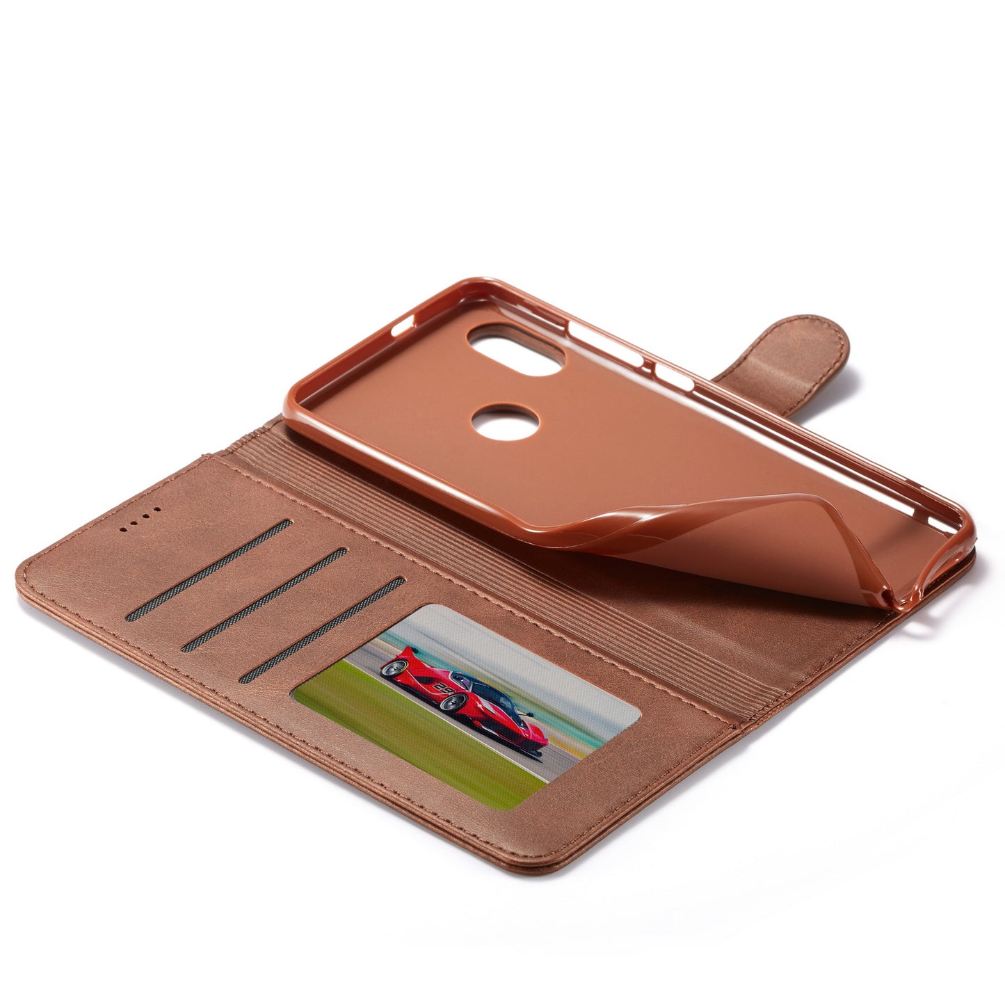 LC.IMEEKE Wallet Stand Leather Protective Case for Xiaomi Redmi Note 5 Pro (Dual Camera) / Redmi Note 5 (China)