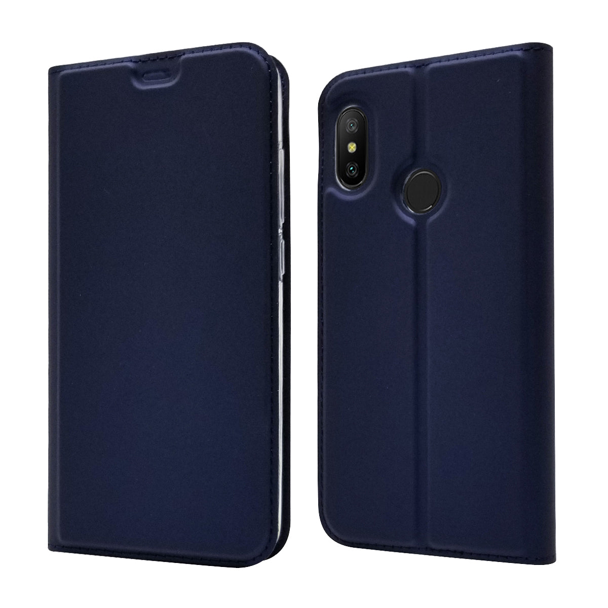 Auto-absorbed Leather Stand Case with Card Slot for Xiaomi Mi A2 Lite / Redmi 6 Pro
