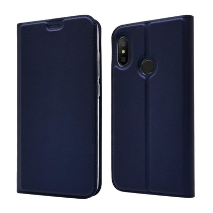 Auto-absorbed Leather Stand Case with Card Slot for Xiaomi Mi A2 Lite / Redmi 6 Pro