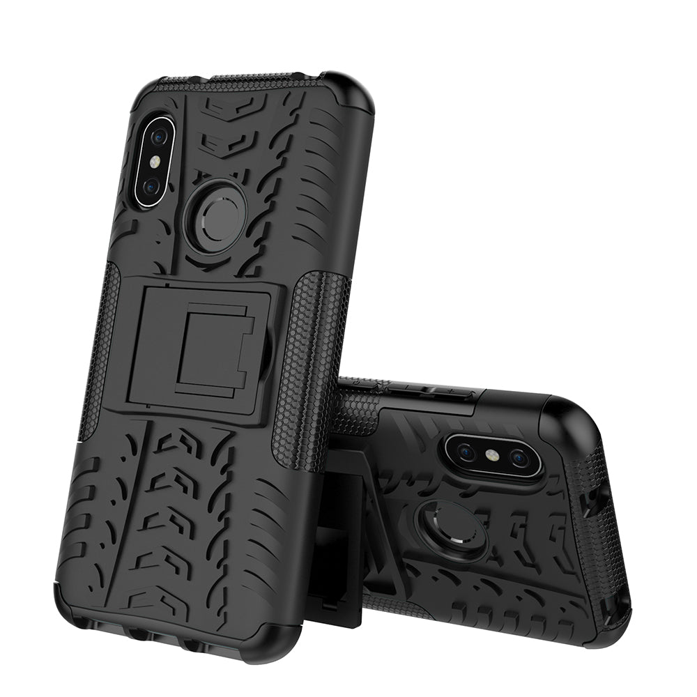 Anti-slip PC + TPU Hybrid Kickstand Case for Xiaomi Mi A2 Lite / Redmi 6 Pro