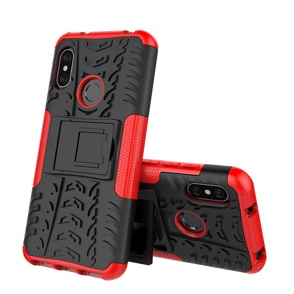 Anti-slip PC + TPU Hybrid Kickstand Case for Xiaomi Mi A2 Lite / Redmi 6 Pro