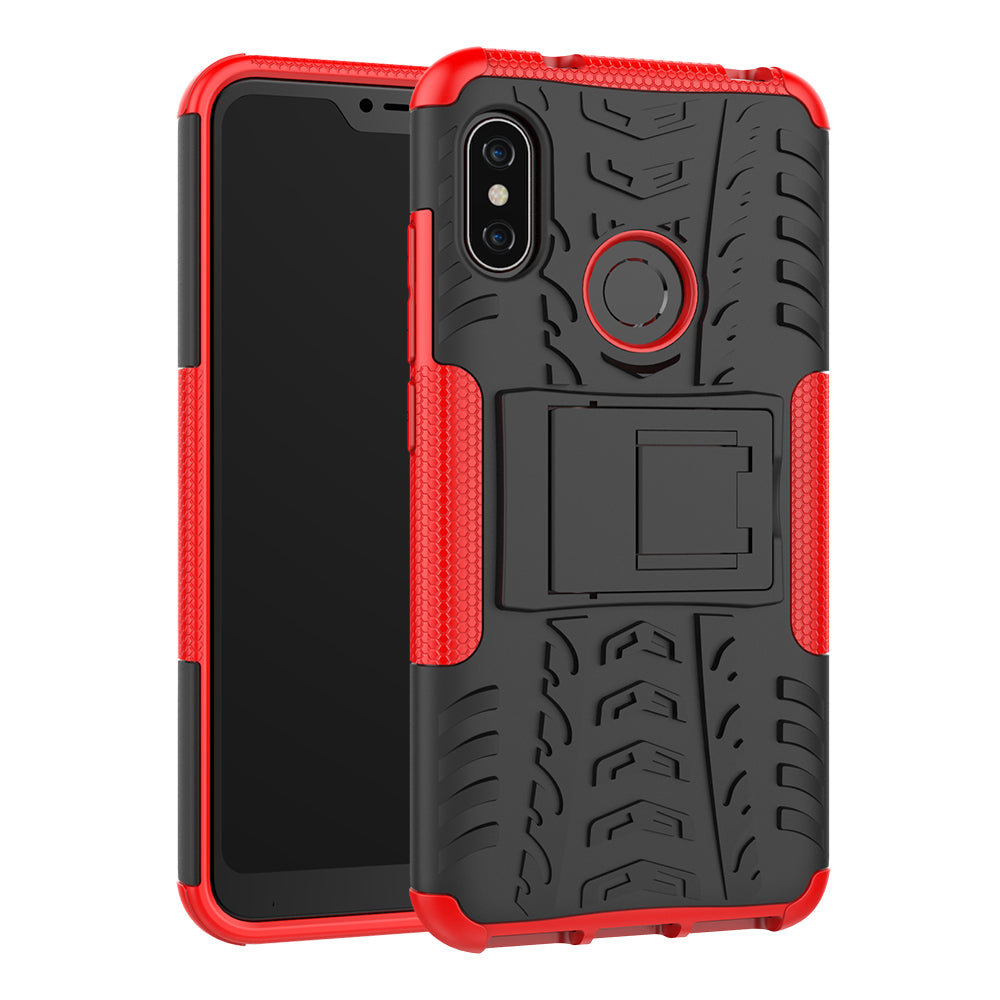 Anti-slip PC + TPU Hybrid Kickstand Case for Xiaomi Mi A2 Lite / Redmi 6 Pro