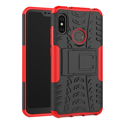 Anti-slip PC + TPU Hybrid Kickstand Case for Xiaomi Mi A2 Lite / Redmi 6 Pro